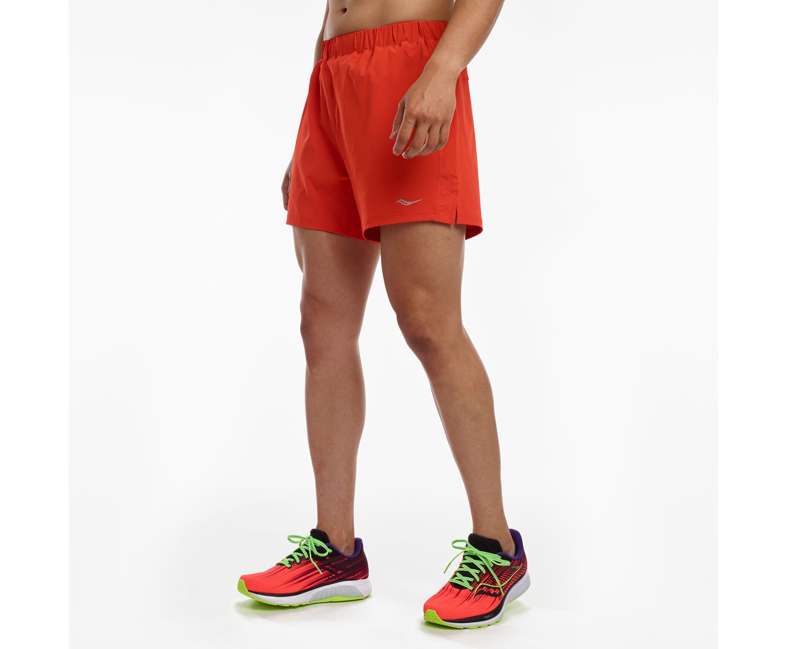 Saucony Outpace 5" Men's Shorts Red | AU 654RVDW